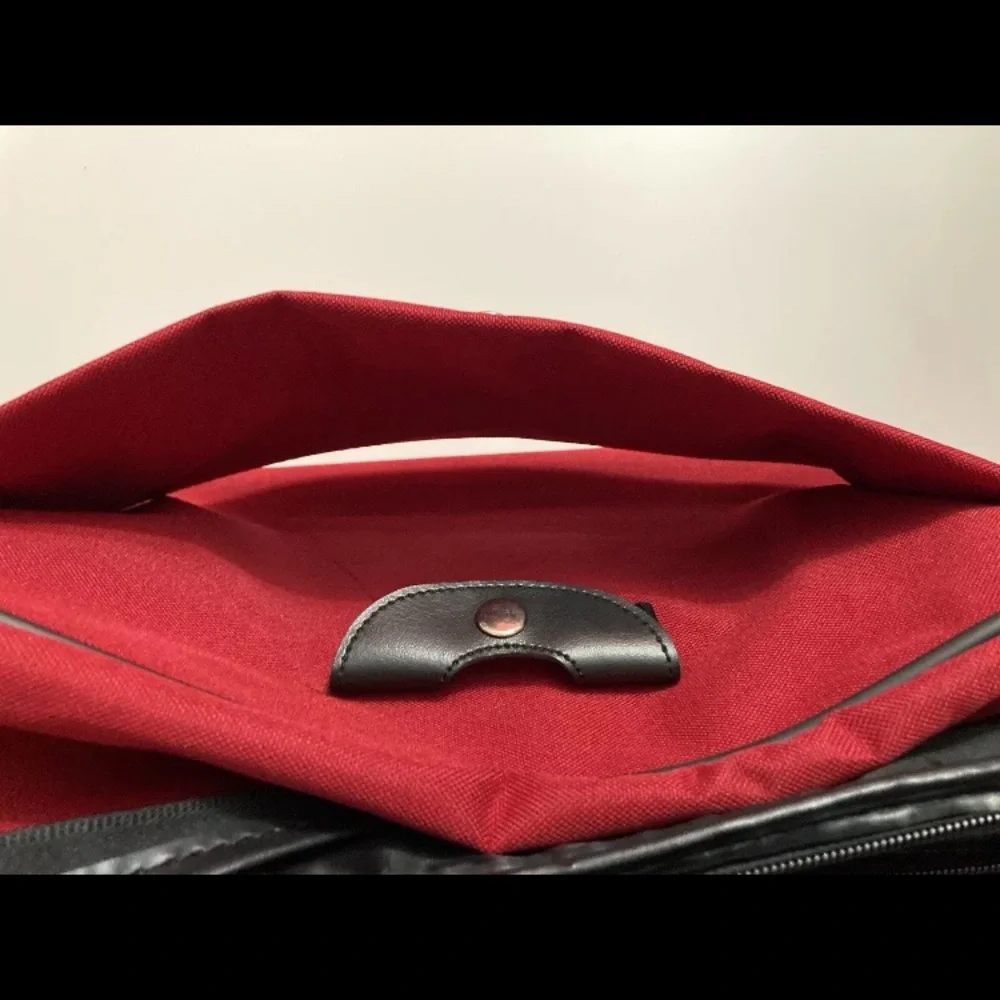 Vintage American Tourister Red Shoulder Bag Carry-On Or Hook Onto Luggage GUC